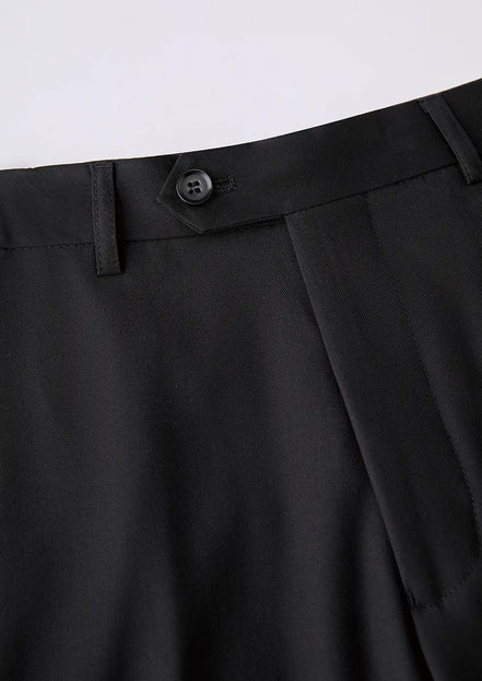 Men’s 3-Piece Black Tuxedo with Gold Embroidery and Barge Collar