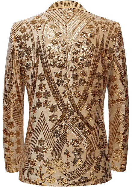 Golden Luxury Tuxedo Back