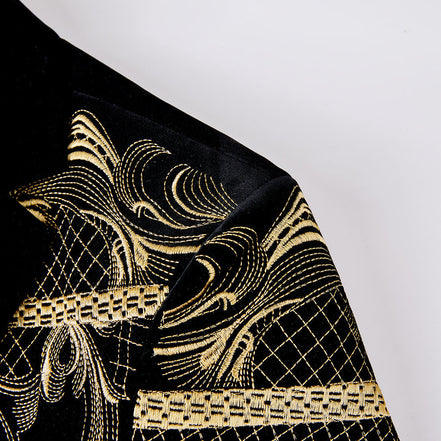 Slim Fit Black Tuxedo details - 2