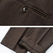 Brown Double-Breasted Striped Suit - Nevo Suits