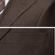 Brown Double-Breasted Striped Suit - Nevo Suits