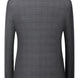 Men’s Gray Windowpane Plaid Slim Fit 3-Piece Suit