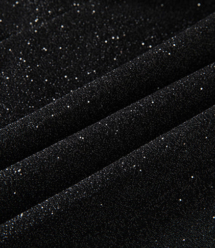 Starry Black Smoking Suit Fabric