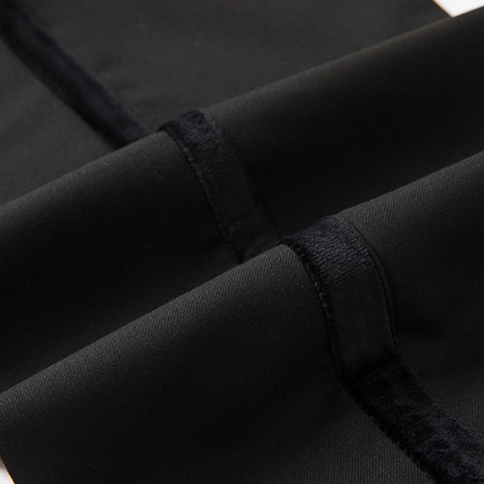 Midnight Nebula - Black Stardust Velvet Double-Breasted Tuxedo - Nevo Suits