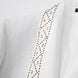 White 2-Piece Floral Jacquard Tuxedo