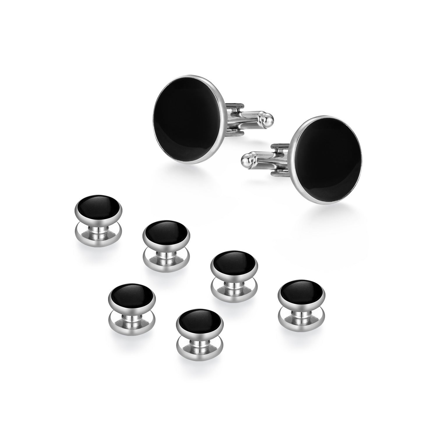 Men's 8-Piece Cufflinks and Shirt Studs Set