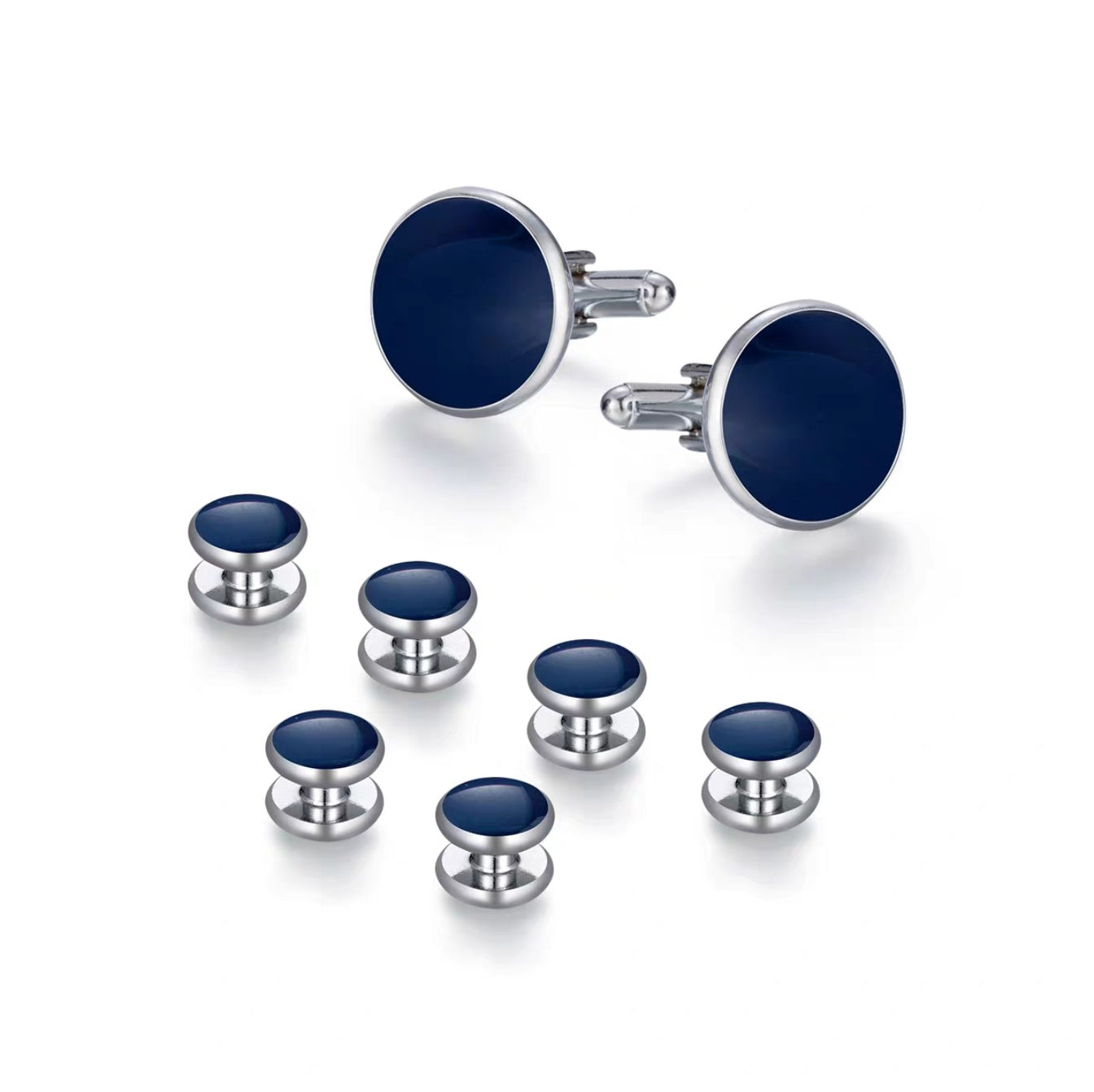 Men's 8-Piece Cufflinks and Shirt Studs Set