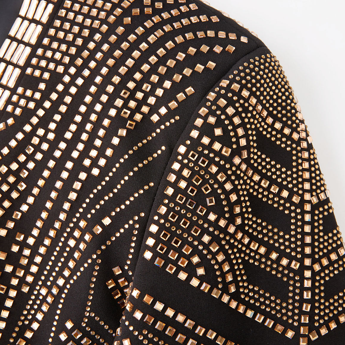 Gilded Pharaoh - Obsidian Gold Imperial Crystal Dinner Jacket - Nevo Suits