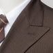 Side view - Sentinel Espresso double-breasted suit silhouette - Nevo Suits