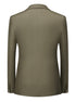 Solid Color Barge Collar Men's Three-piece Suit