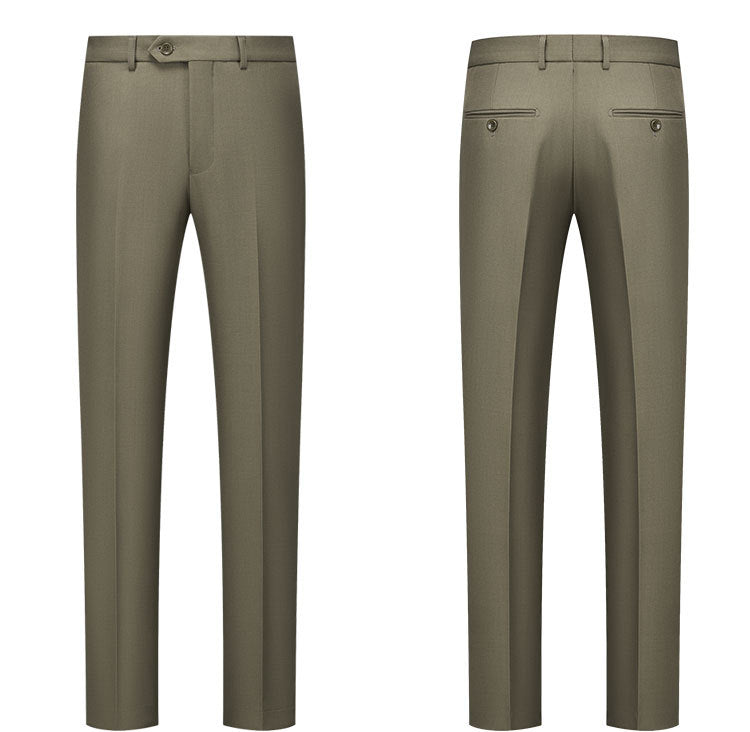 Solid Color Barge Collar Men's Three-piece Suit
