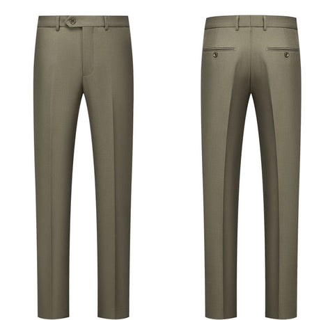 Solid Color Barge Collar Men's Three-piece Suit
