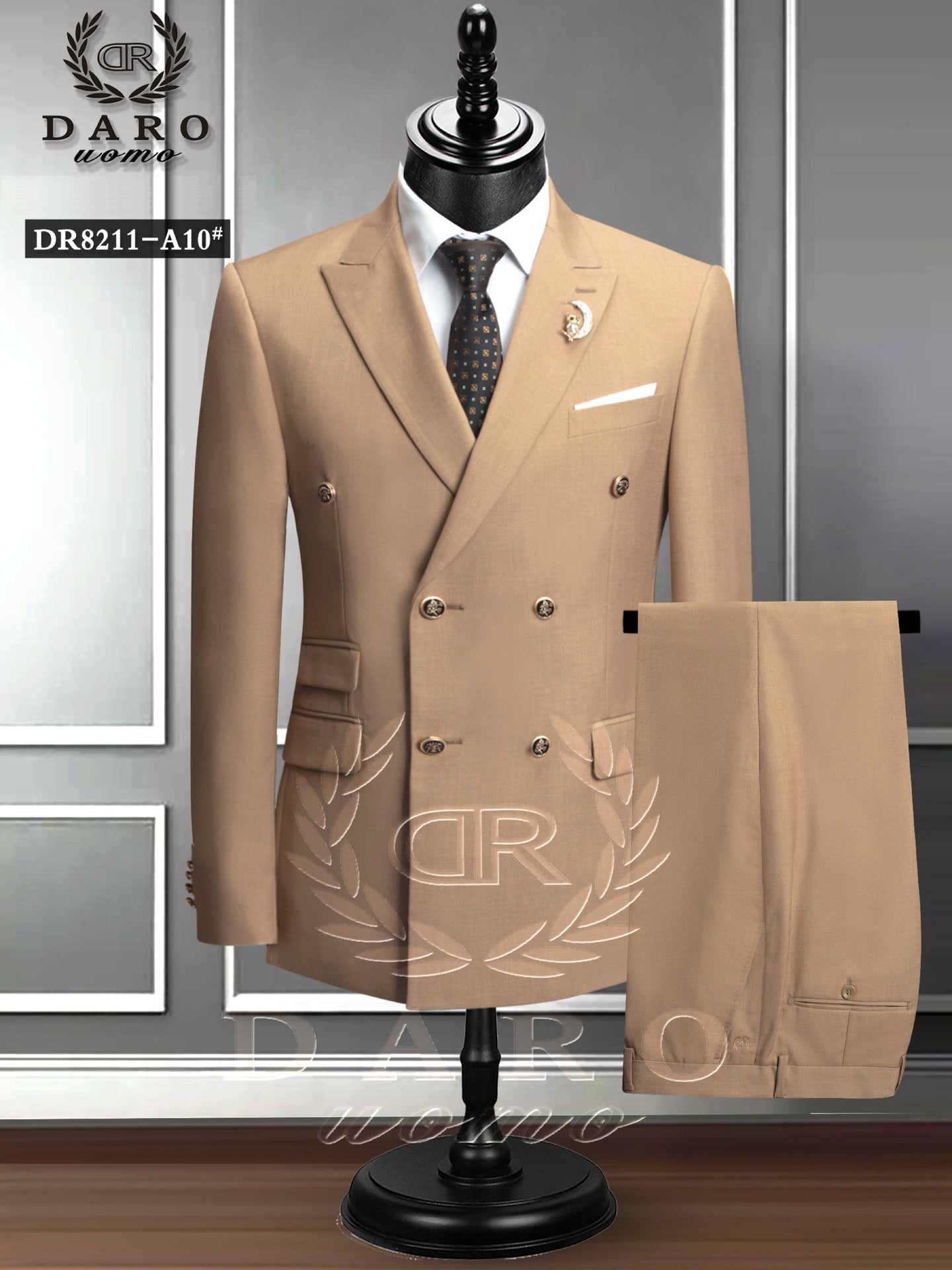 Double-breasted Suit Men
