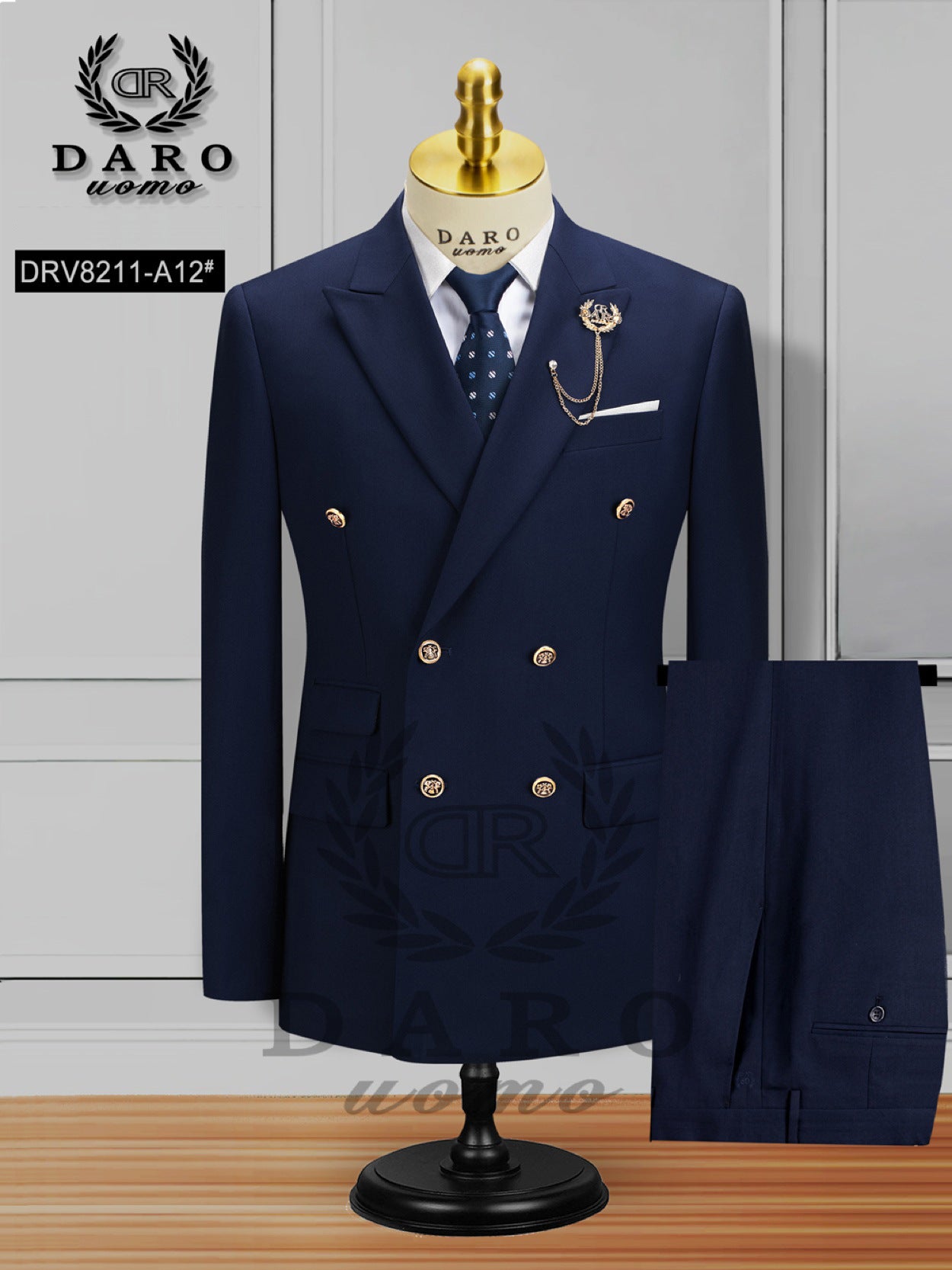 Double-breasted Suit Men