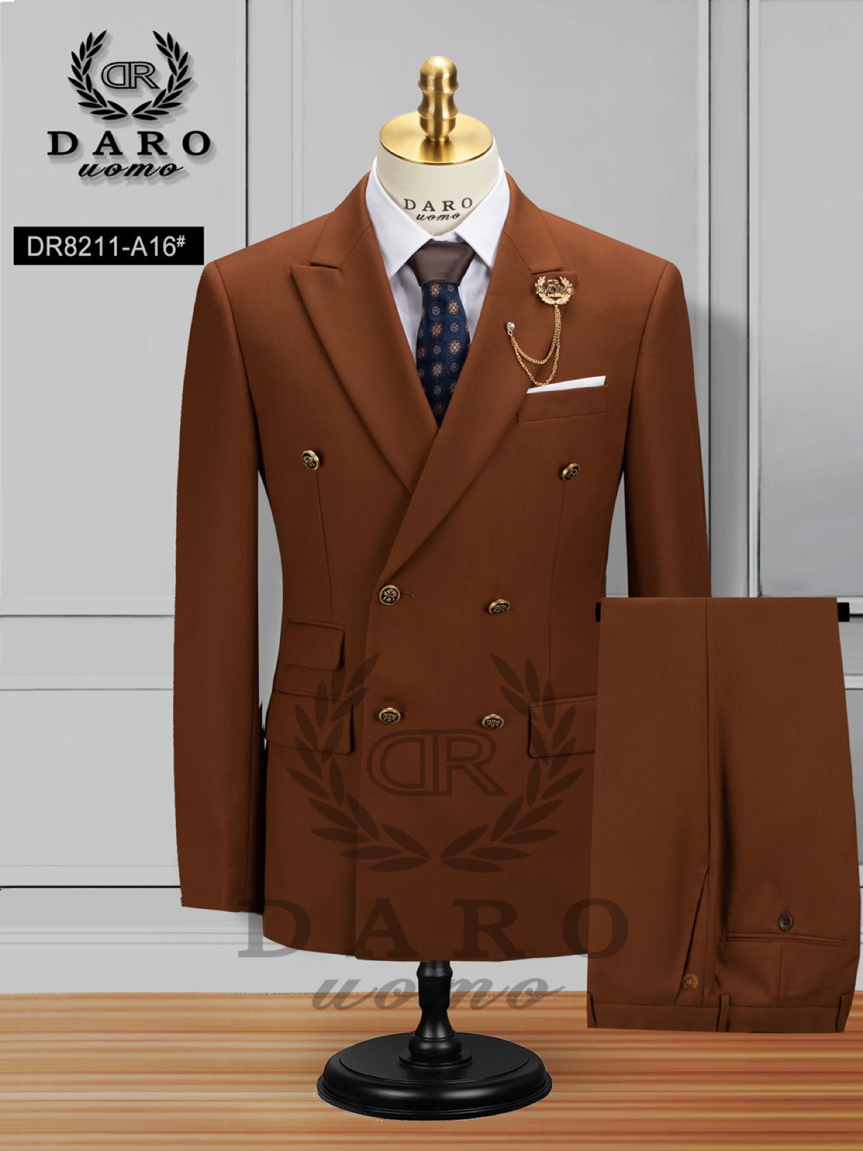 Double-breasted Suit Men