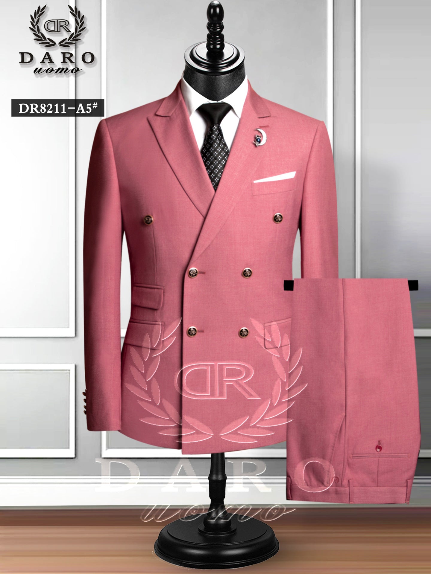 Double-breasted Suit Men