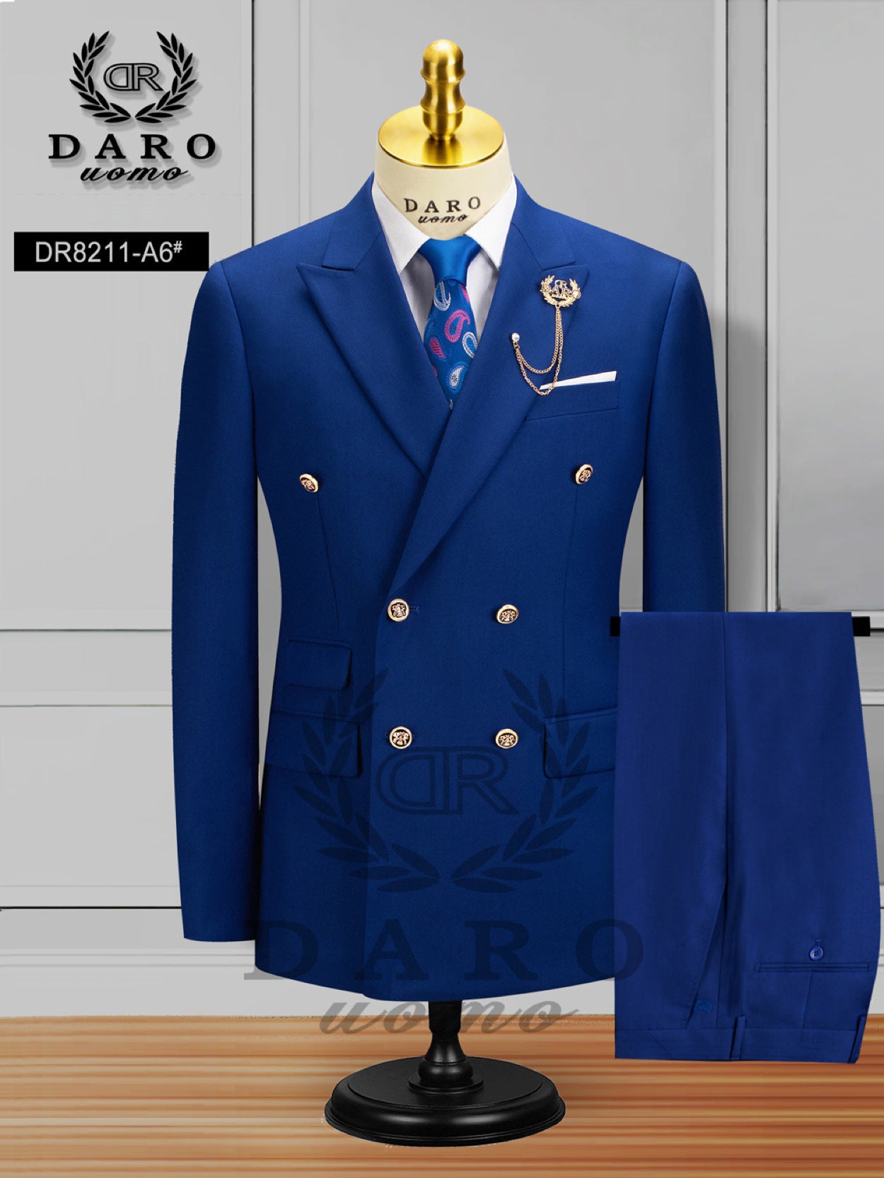 Double-breasted Suit Men