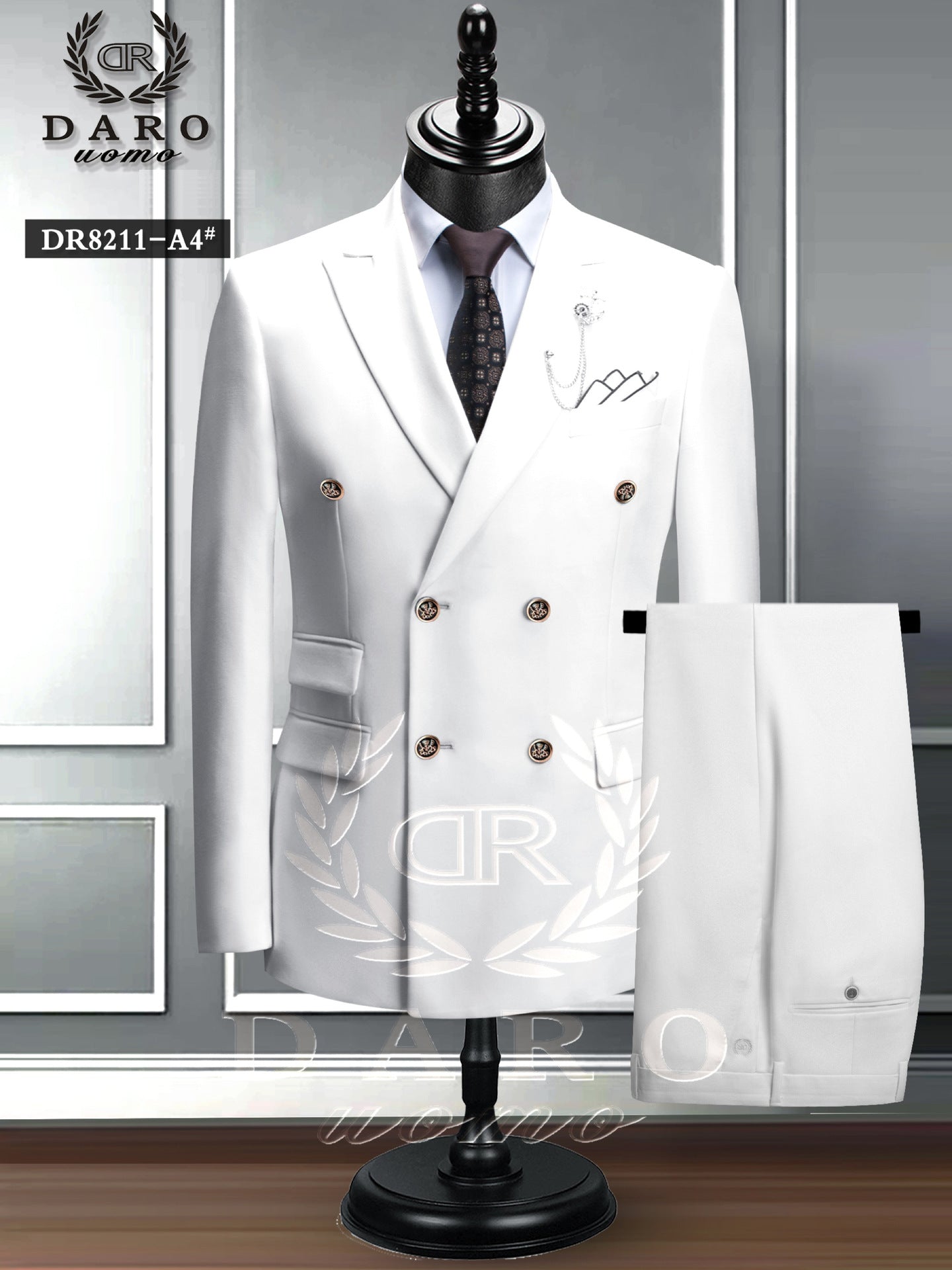 Double-breasted Suit Men