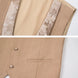 Champagne Gold Floral Jacquard Shawl Tuxedo - studio view 7 - Nevo Suit