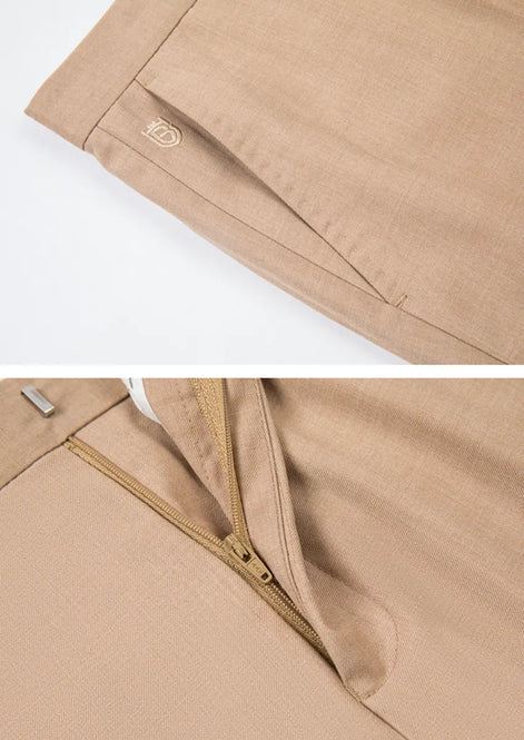 Champagne Gold Floral Jacquard Shawl Tuxedo - studio view 8 - Nevo Suit