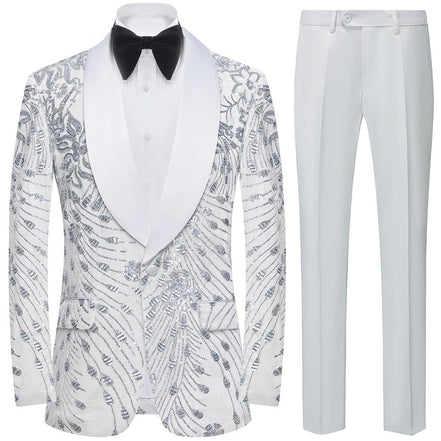 Silver Falling Stars Sequin Jacket