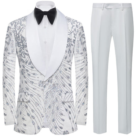Silver Falling Stars Sequin Jacket