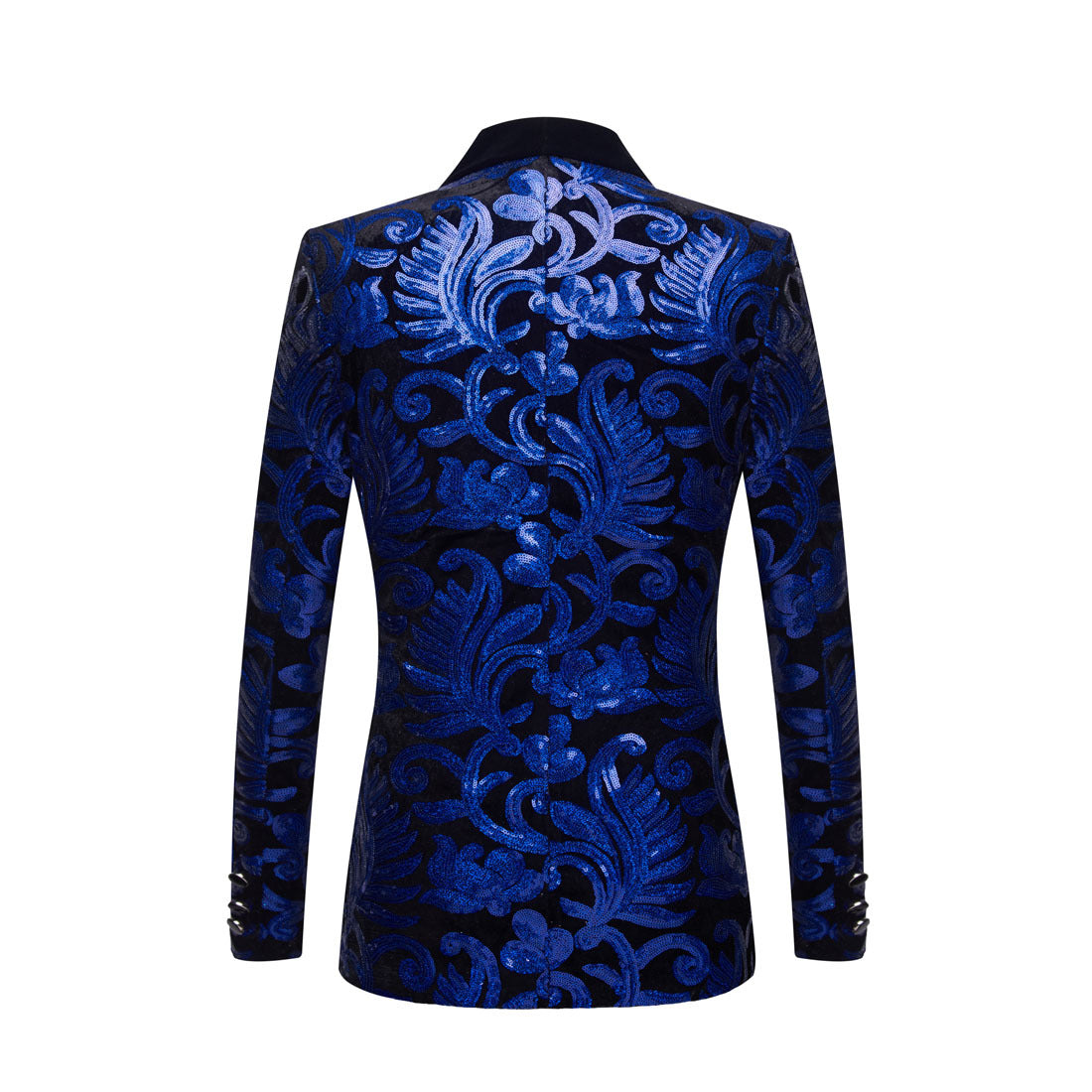 Blue Sequin Suit back