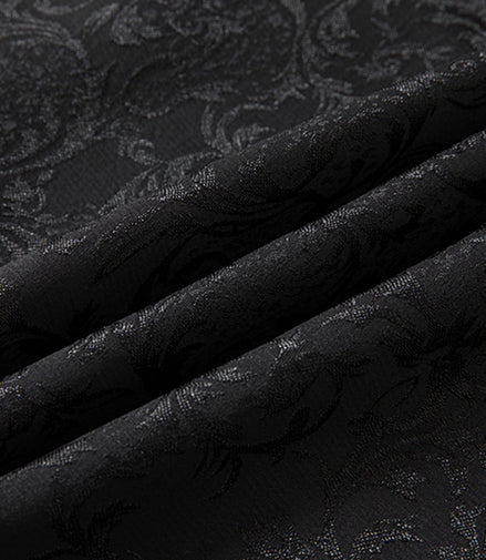 Damask Black Suit fabric