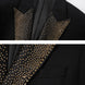Midnight Mosaic - Black Crystal Tuxedo Full View - Nevo Suits