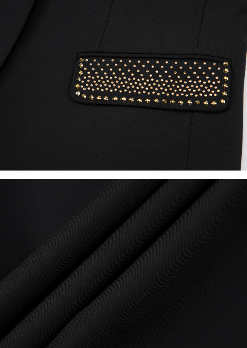 Midnight Mosaic - Black Crystal Tuxedo Model Event - Nevo Suits