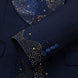 Flat Lay - Complete Dark Blue Rhinestone Tuxedo Set - Nevo Suit