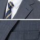 Men’s Dark Grey 3-Piece Suit Set with Side Slit