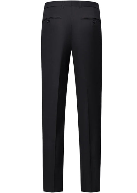 Men’s 3-Piece Black Tuxedo with Gold Embroidery and Barge Collar
