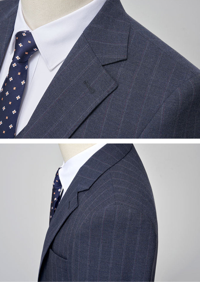 Men’s 3-Piece Slim Fit Business Casual Wedding Suit Set