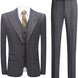 Men’s 3-Piece Slim Fit Plaid Suit Set for Business and Wedding