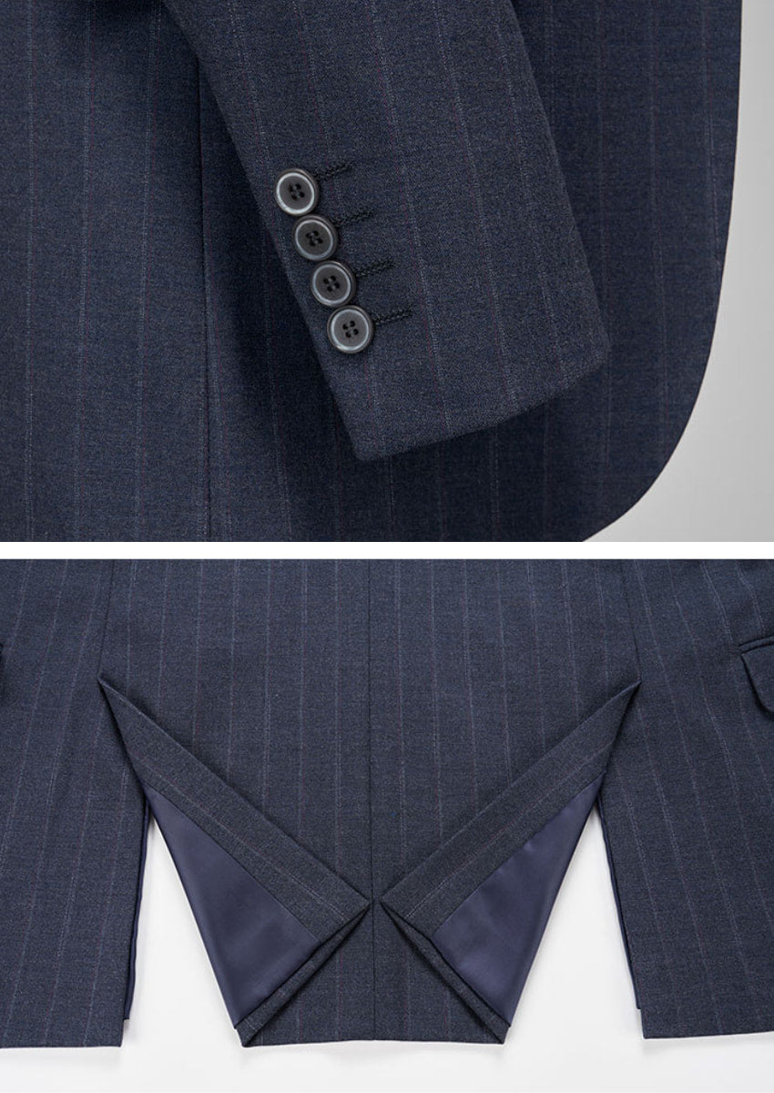 Men’s 3-Piece Slim Fit Business Casual Wedding Suit Set