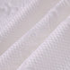 Close up of white 3D textured jacquard fabric
