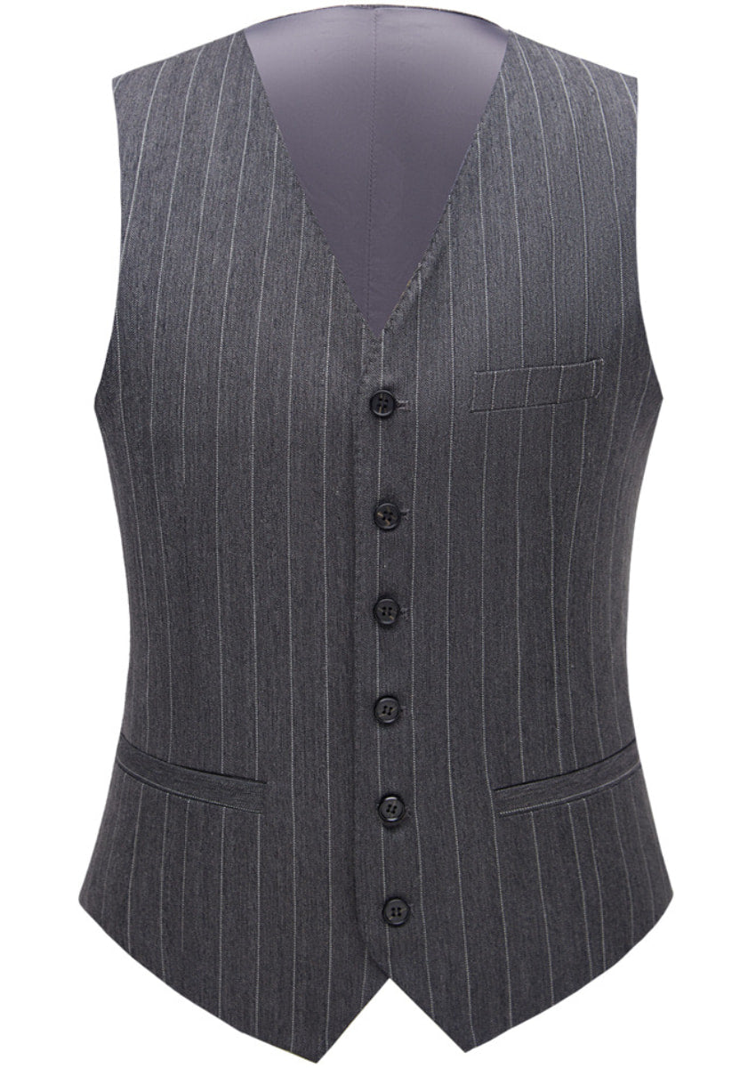 Men’s 3-Piece Slim Fit Plaid Suit Set for Business and Wedding