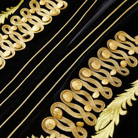 black embroidered tuxedo details - 5