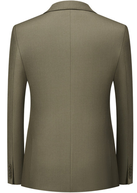 Men’s Classic Green 3-Piece Barge Collar Suit