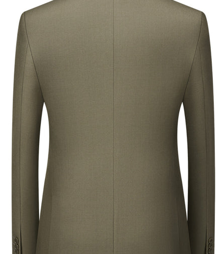 Men’s Classic Green 3-Piece Barge Collar Suit