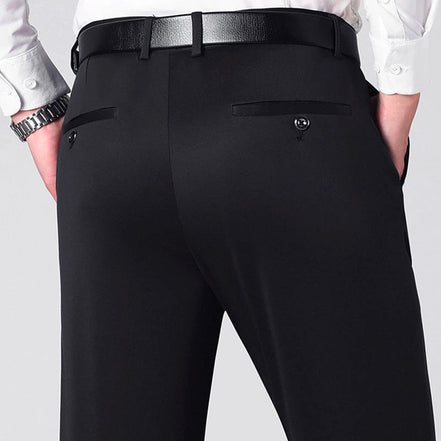 Men's 3-Piece Vintage Style Damask Jacquard Black Suit
