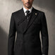 Monolith Sentinel - Black Pinstripe Asymmetric 2-Piece Suit