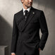 Monolith Sentinel - Black Pinstripe Asymmetric 2-Piece Suit