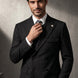 Monolith Sentinel - Black Pinstripe Asymmetric 2-Piece Suit