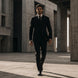Monolith Sentinel - Black Pinstripe Asymmetric 2-Piece Suit