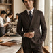 Sienna Citadel - Brown Pinstripe Double-Breasted 2-Piece Suit