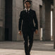 Monolith Sentinel - Black Pinstripe Asymmetric 2-Piece Suit