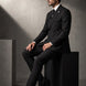 Monolith Sentinel - Black Pinstripe Asymmetric 2-Piece Suit