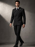 Monolith Sentinel - Black Pinstripe Asymmetric 2-Piece Suit